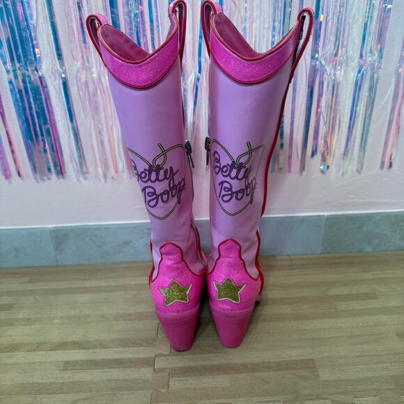 Dolls-kill Women's Pink and Red Boots - Picture 4 of 8